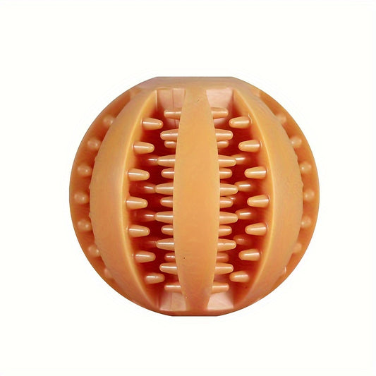 [1PC Interactive Dog Ball Toy] 1PC Dog Ball Toys For Small Dogs Interactive Elasticity Puppy Chew Toy Tooth Cleaning Rubber Food Ball Toy Pet Stuff Accessories