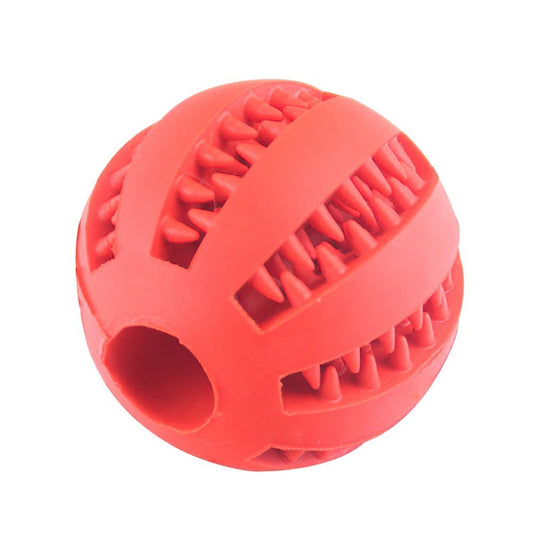 [1PC Interactive Dog Ball Toy] 1PC Dog Ball Toys For Small Dogs Interactive Elasticity Puppy Chew Toy Tooth Cleaning Rubber Food Ball Toy Pet Stuff Accessories