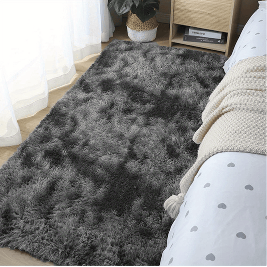 1pc, Soft Plush Non-slip Fuzzy Shag Area Rugs, Tie-Dyed Pet Friendly Bedroom Living Room Rug for Dorm Home Decor