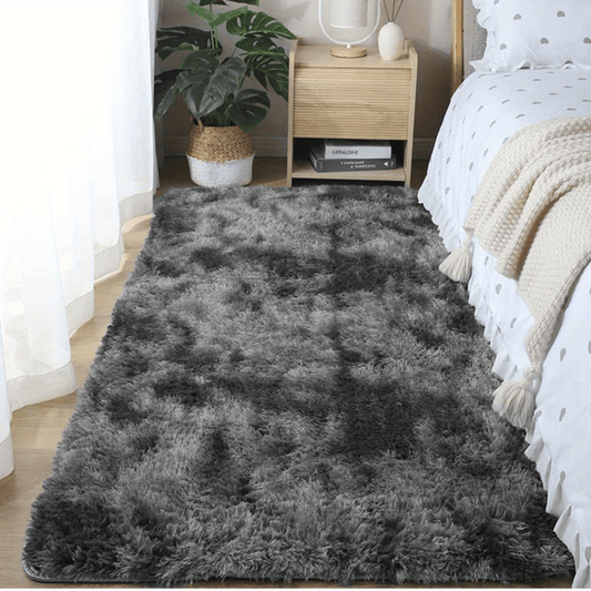 1pc, Soft Plush Non-slip Fuzzy Shag Area Rugs, Tie-Dyed Pet Friendly Bedroom Living Room Rug for Dorm Home Decor