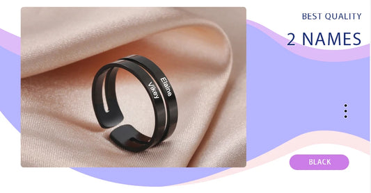 Personalized Finger Ring For Woman Men Family Engrave Name Date Custom Couple Lover Gift Stainless Steel Gold Color Jewelry