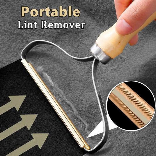 Portable Manual Hair Removal Agent Carpet Wool Coat Clothes Shaver Brush Tool Depilatory Ball Knitting Plush Double-Sided Razor