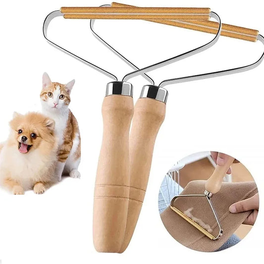 Portable Manual Hair Removal Agent Carpet Wool Coat Clothes Shaver Brush Tool Depilatory Ball Knitting Plush Double-Sided Razor