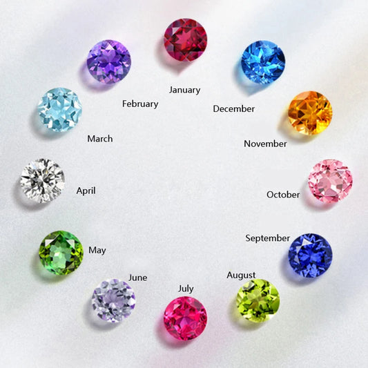 Personalized 1-8 Birthstone Rings for Women Customized Engraved Name Rings for Her Custom Cubic Zirconia Stones Heart Rings Gift