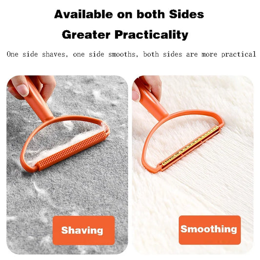 Portable Manual Hair Removal Agent Carpet Wool Coat Clothes Shaver Brush Tool Depilatory Ball Knitting Plush Double-Sided Razor