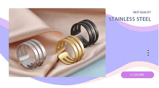 Personalized Finger Ring For Woman Men Family Engrave Name Date Custom Couple Lover Gift Stainless Steel Gold Color Jewelry
