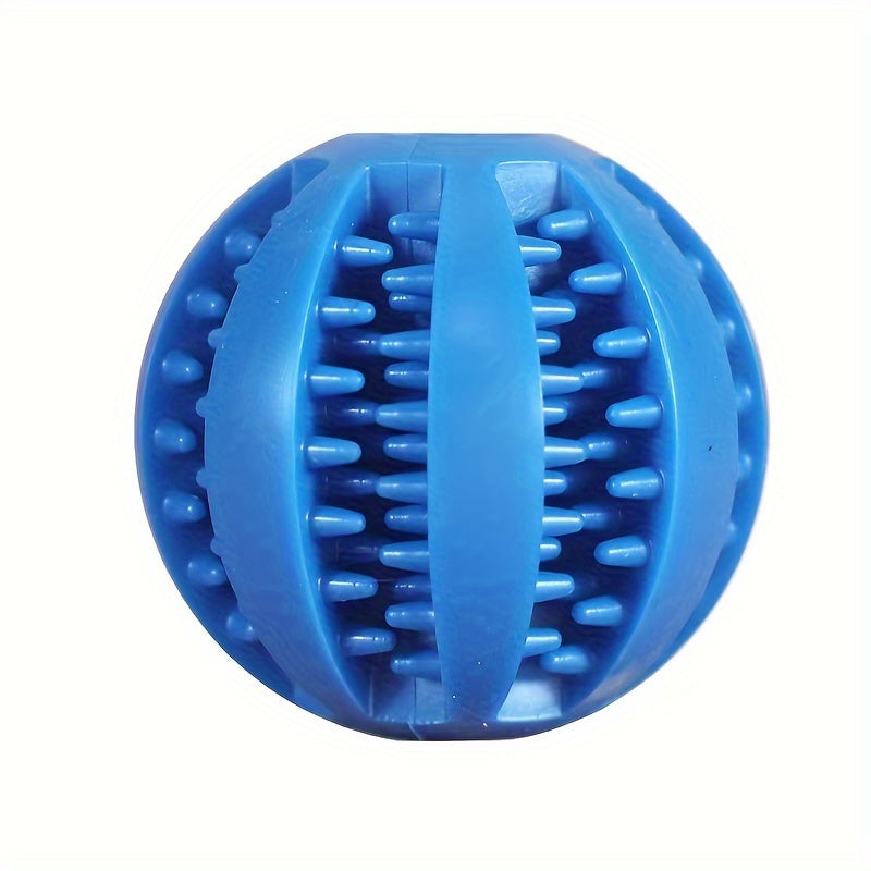 [1PC Interactive Dog Ball Toy] 1PC Dog Ball Toys For Small Dogs Interactive Elasticity Puppy Chew Toy Tooth Cleaning Rubber Food Ball Toy Pet Stuff Accessories