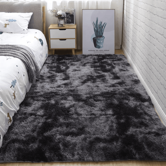 1pc, Soft Plush Non-slip Fuzzy Shag Area Rugs, Tie-Dyed Pet Friendly Bedroom Living Room Rug for Dorm Home Decor